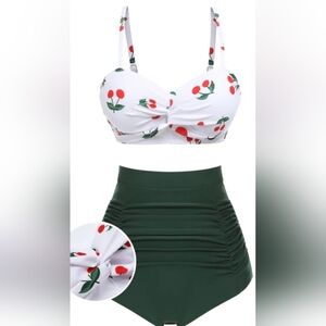Retro stage vintage cherry bikini